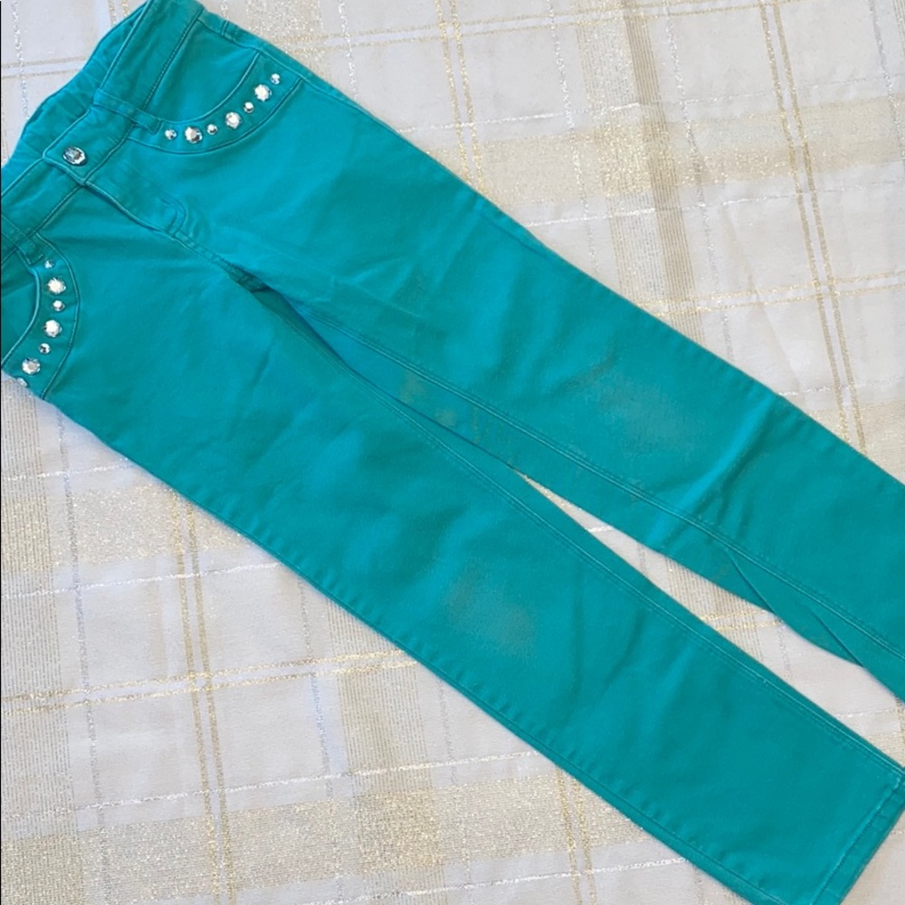 Gymboree girls size 8 bottoms with gem detail. EUC